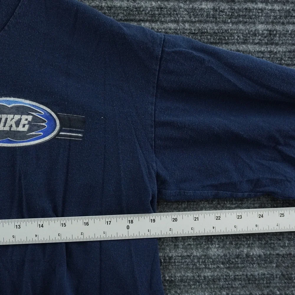 Nike Long Sleeve T-Shirt Boys XL Navy Blue Graphic Swoosh Logo